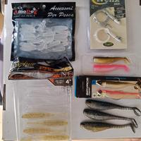 esche siliconiche da pesca 