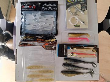 esche siliconiche da pesca 