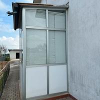 Vetrata in alluminio, anodizzato porta  finestra