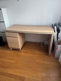 Scrivania IKEA MALM rovere