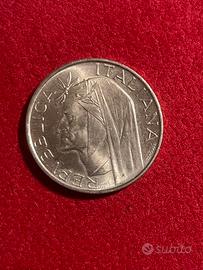 500 lire argento Dante Alighieri  anno 1965