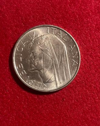 500 lire argento Dante Alighieri  anno 1965