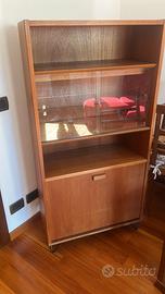 vetrinetta vintage in teak anni '70