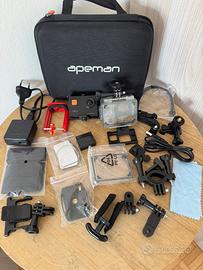 Set Completo Accessori Action Cam + APEMAN 4K