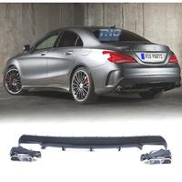 DIFFUSORE MERCEDES CLA C117 13-16 AMG CLA45 NERO C