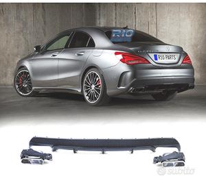 DIFFUSORE MERCEDES CLA C117 13-16 AMG CLA45 NERO C