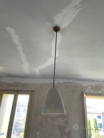 LAMPADARIO IN VETRO ANNI 50