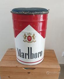 Bidone in latta Marlboro anni 70