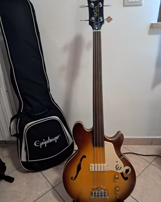 Basso Epiphone Jack Casady Fretless 