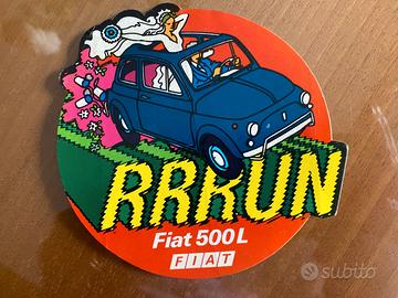 Adesivo sticker vintage FIAT 500L RRRUN