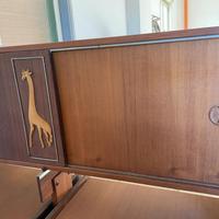 Buffet credenza vintage in palissandro, anni '50