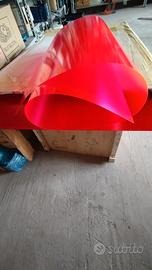 fogli pvc rosso fluor. 100x70 sp 0.3