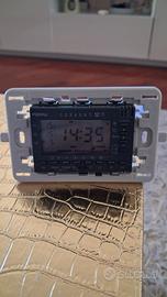 termostato Perry CD808 nero completo di mascherina