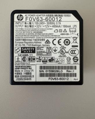 FOV63-60012 ALIMENTATORE ORIGINALE STAMPANTI HP