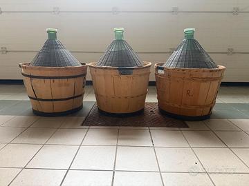 3 Damigiane vino 54 litri
