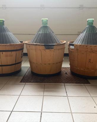 3 Damigiane vino 54 litri