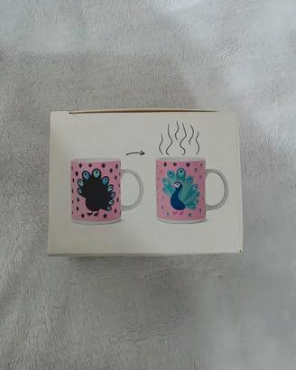 Tazza termosensibile nuova pavone