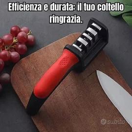 Affilacoltelli Da Cucina a 4 Segmenti Con Base Ant