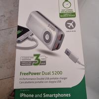 powerbank Cellularline 5200 con doppia entrata usb