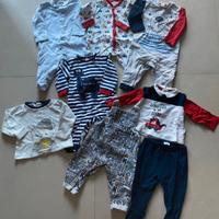 17 tutine e set ciniglia/cotone 3/6 mesi