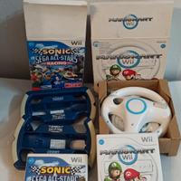 Volanti + giochi Mario kart e Sonic. Nintendo