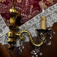 Applique in ottone per candelabri