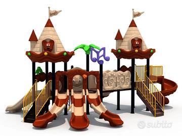 Struttura da Gioco con Scivoli per Parchi e Ville