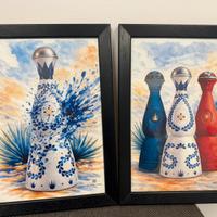 Quadretti clase azul tequila