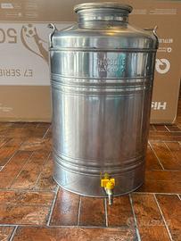 Bidone in alluminio da 50 Litri con rubinetto