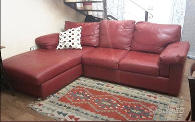 Divani in pelle con penisola