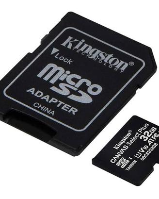MICROSD KINGSTON + ADATTATORE SD