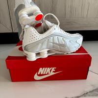 Scarpe Nike Shox R4 Tg. 44 - Bianco/Argento