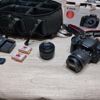 Canon 700D kit 18-55mm + 50 mm f/1.8 STM + zaino
