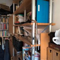 libreria, letto singolo