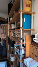 libreria, letto singolo