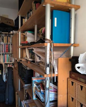 libreria, letto singolo