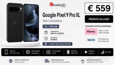 Google Pixel 9 Pro XL Nero Ossidiana 12/128 Gb