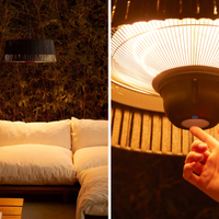 Lampada e stufa alogena a infrarossi da 1800W