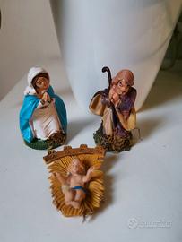 Lotto 8 - Presepe statuine Sacra Famiglia