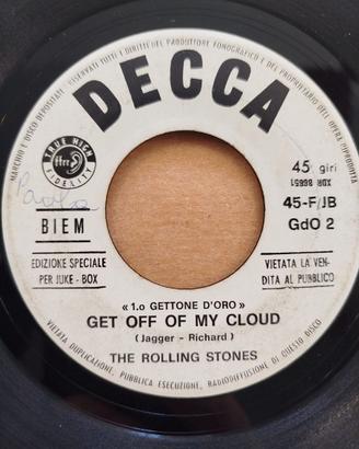 Rolling Stones Get Off My Cloud Ed. Jukebox RARO