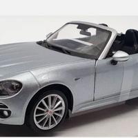 MODELLO AUTO FIAT NUOVA 124 CABRIO GRIGIA BURAGO