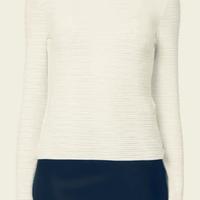 maglietta Armani per donna a righe trasparenti