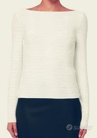 maglietta Armani per donna a righe trasparenti