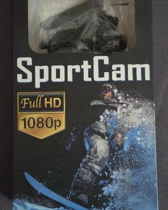 Dash cam sportiva aperta mai utilizzata