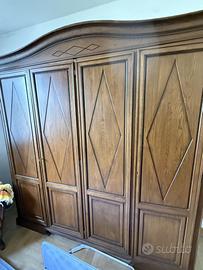 Camera da letto completa in vero legno antica