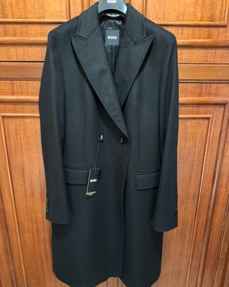 Cappotto Hugo Boss (BOSS) doppiopetto nero