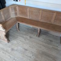 panca in legno ad L
