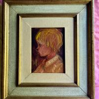 Ritratto di bambino biondo, Dipinto