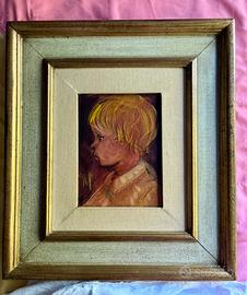 Ritratto di bambino biondo, Dipinto