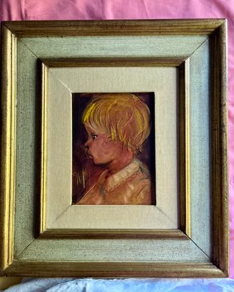 Ritratto di bambino biondo, Dipinto
